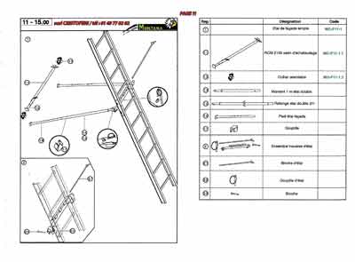 RCM 2100 vérin d’échafaudage, collier orientable, montant 1 m étai double, rallonge étai double 2 m, pied étai façade, goupille, ensemble traverse étai, broche d’étai, goupille d’étai, broche.