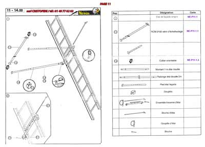 RCM 2100 vérin d’échafaudage, collier orientable, montant 1 m étai double, rallonge étai double 2 m, pied étai façade, goupille, ensemble traverse étai, broche d’étai, goupille d’étai, broche.